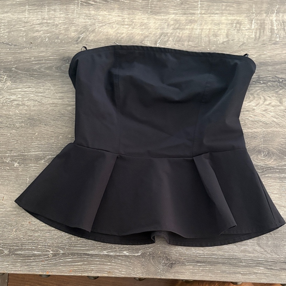 H&M Black Peplum Top